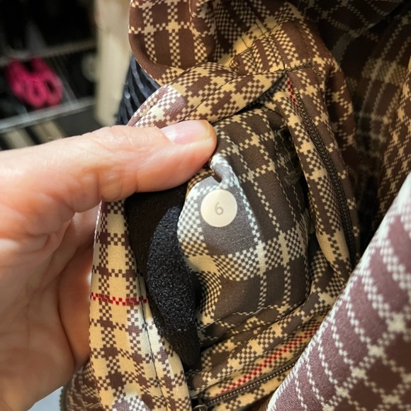 Lululemon apres yoga plaid fleece lined soft shell 6 - Picture 8 of 16